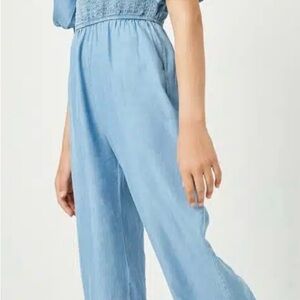 NWOT  Denim Jumpsuit Girls, Size Medium (12-14)